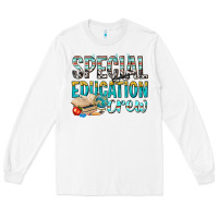 White special education crew Long Sleeve Tee - texasbilliewilder
