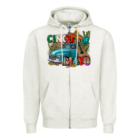 Oatmeal Heather cinco de mayo Zipper Hoodie - CTS Tumbler Store