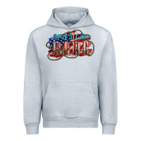 Heather Grey American babe Urban Hoodie - NancyCooperArtShop