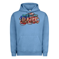 Pigment Pebble Blue American babe Urban Hoodie - NancyCooperArtShop