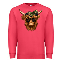 Cardinal camouflage long haired cow Premium Sweatshirt - Jasminsmagicworld