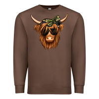 Chestnut camouflage long haired cow Premium Sweatshirt - Jasminsmagicworld