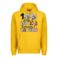 Lemon 100 days of sparkle learning and laugh faux sequin Premium Hoodie - MaliasSmallBusiness