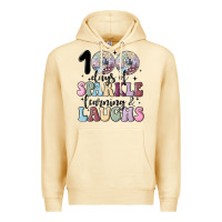 100 Days Of Sparkle Learning And Laugh Faux Sequin Premium Hoodie | Teevron