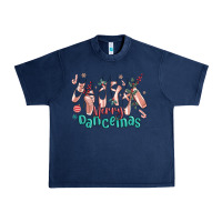 Navy merry dancemas christmas ballet Urban Heavy Tee - MaliasSmallBusiness
