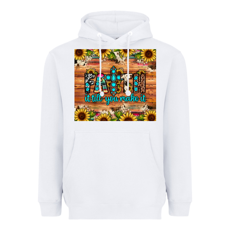 Faith It Till You Make It Heavyweight Hoodie by JahusDesignShop | Teevron