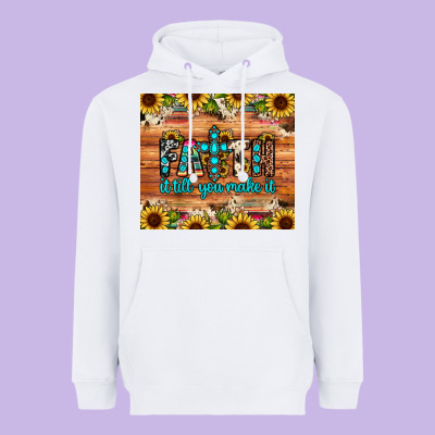 Faith It Till You Make It Heavyweight Hoodie Designed By Jahusdesignshop