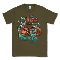 Army Green One Loved Nurse Classic Tee - FaDigitalArtStudio