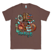 Chestnut One Loved Nurse Classic Tee - FaDigitalArtStudio