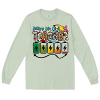 Matcha battery life of a teacher Long Sleeve Tee - Zillion Design Studio