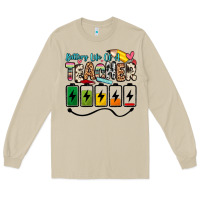 Mushroom battery life of a teacher Long Sleeve Tee - Zillion Design Studio