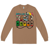 Toasted Coconut battery life of a teacher Long Sleeve Tee - Zillion Design Studio