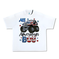 White all american boy Urban Heavy Tee - MaliasSmallBusiness