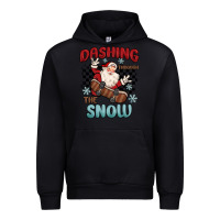 Black dashing through the snow Urban Hoodie - MaliasSmallBusiness