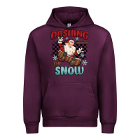 Mauve Wine dashing through the snow Urban Hoodie - MaliasSmallBusiness