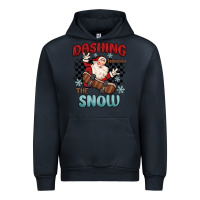 Navy dashing through the snow Urban Hoodie - MaliasSmallBusiness
