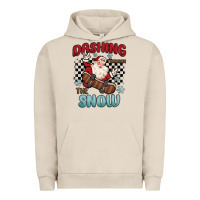 Pigment French Oak dashing through the snow Urban Hoodie - MaliasSmallBusiness
