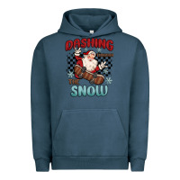 Pigment Midnight Navy dashing through the snow Urban Hoodie - MaliasSmallBusiness
