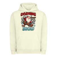 Pigment Pistachio dashing through the snow Urban Hoodie - MaliasSmallBusiness
