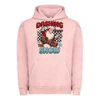 Pigment Salmon dashing through the snow Urban Hoodie - MaliasSmallBusiness
