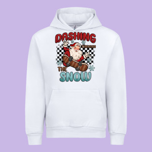 Dashing Through The Snow Urban Hoodie Designed By Maliassmallbusiness