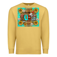 Antique Gold sunflower and daisy nurse tumbler Premium Sweatshirt - BundleAndBundleShop