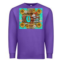 Purple sunflower and daisy nurse tumbler Premium Sweatshirt - BundleAndBundleShop
