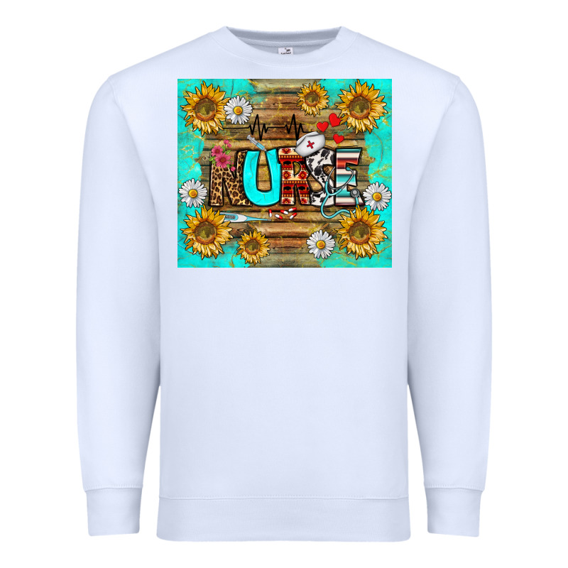 Sunflower And Daisy Nurse Tumbler Premium Sweatshirt by BundleAndBundleShop | Teevron