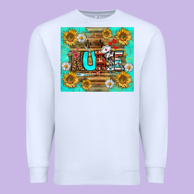 Sunflower And Daisy Nurse Tumbler Premium Sweatshirt Designed By Bundleandbundleshop