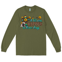 Army Green a lot can happen in three days Long Sleeve Tee - Zillion Design Studio
