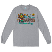 Heather Grey a lot can happen in three days Long Sleeve Tee - Zillion Design Studio