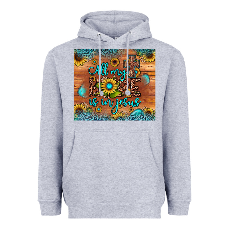 All My Hope Is In Jesus Heavyweight Hoodie by JahusDesignShop | Teevron