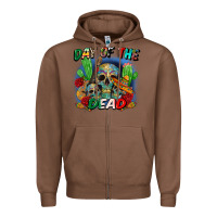 Chestnut day of the dead Zipper Hoodie - CTS Tumbler Store