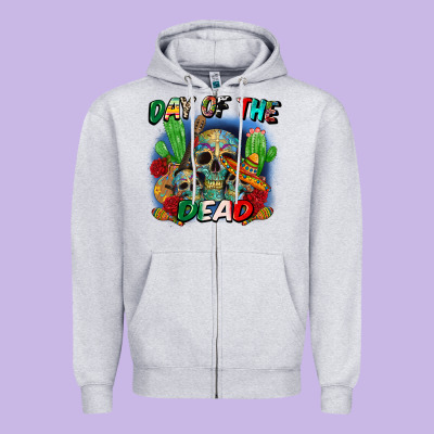 Day Of The Dead Zipper Hoodie Designed By Cts Tumbler Store