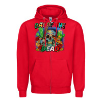 Red day of the dead Zipper Hoodie - CTS Tumbler Store