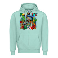 Seafoam day of the dead Zipper Hoodie - CTS Tumbler Store