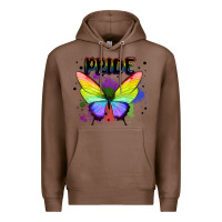 Chestnut rainbow butterfly pride lgbtq Premium Hoodie - MaliasSmallBusiness