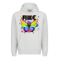Rainbow Butterfly Pride Lgbtq Premium Hoodie | Teevron
