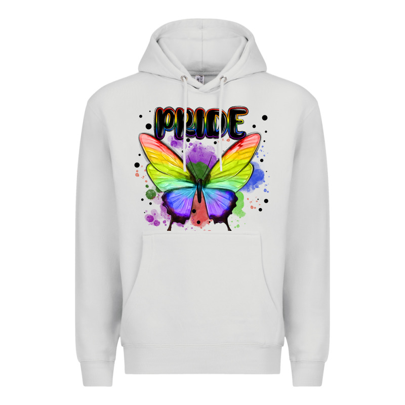 Rainbow Butterfly Pride Lgbtq Premium Hoodie by MaliasSmallBusiness | Teevron