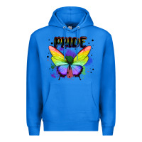 True Royal rainbow butterfly pride lgbtq Premium Hoodie - MaliasSmallBusiness