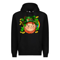 Black st patricks elf Premium Hoodie - AdoDesignShop