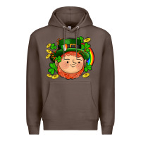 Coffee st patricks elf Premium Hoodie - AdoDesignShop