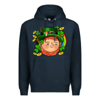 Navy st patricks elf Premium Hoodie - AdoDesignShop