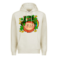 Oatmeal Heather st patricks elf Premium Hoodie - AdoDesignShop