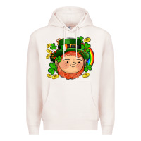 Pale Pink st patricks elf Premium Hoodie - AdoDesignShop