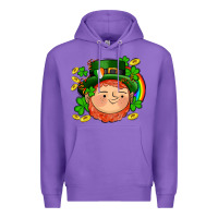 Purple st patricks elf Premium Hoodie - AdoDesignShop