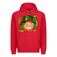 Red st patricks elf Premium Hoodie - AdoDesignShop