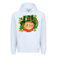 White st patricks elf Premium Hoodie - AdoDesignShop