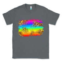 Charcoal Heather pride flag Classic Tee - Zillion Design Studio