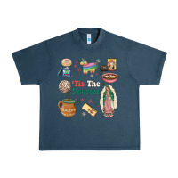Midnight Navy tis the season Urban Heavy Tee - MaliasSmallBusiness
